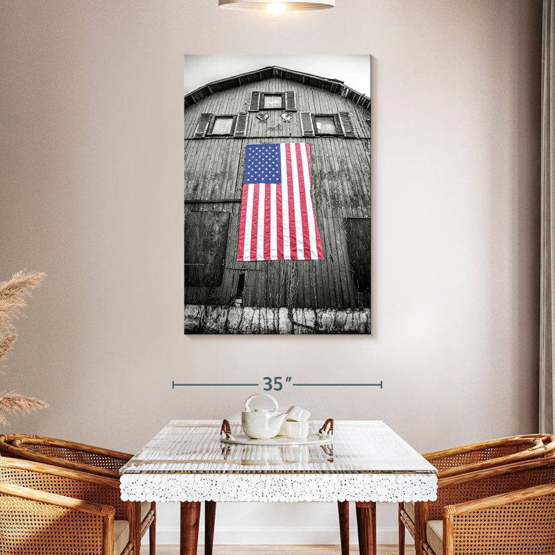 Borges Red White And Blue, 30" H x 20" W