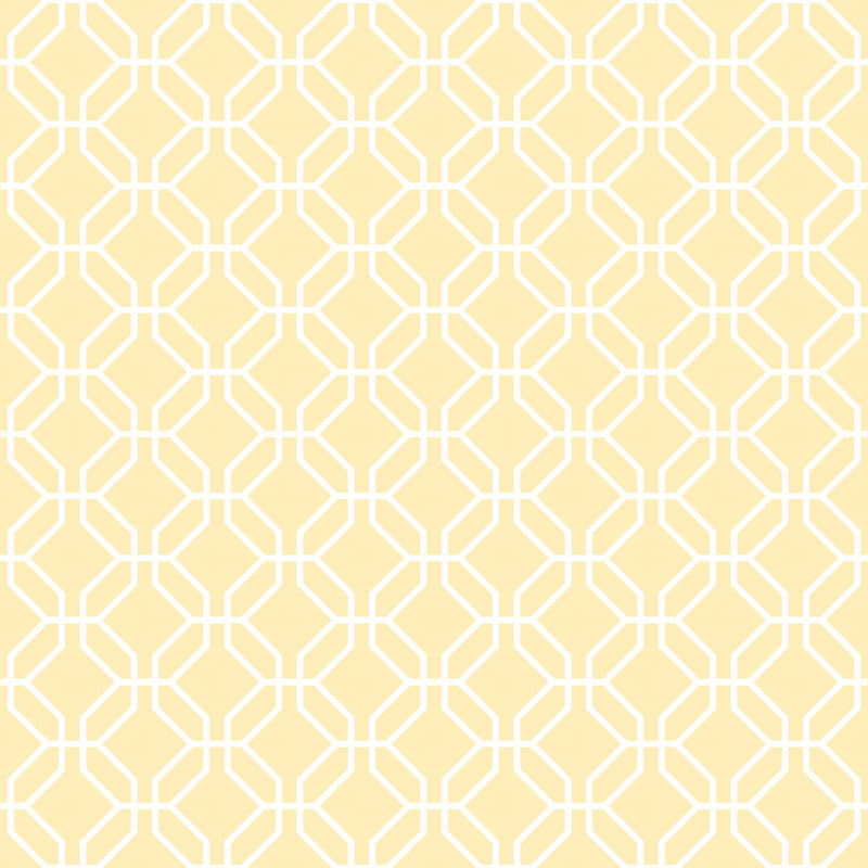 Brylee 10m x 53cm Matte Wallpaper Roll, Yellow/White