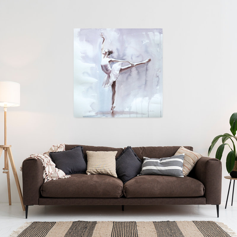 Art contemporain abstrait arabesque sombre, H 36 po x l 36 po