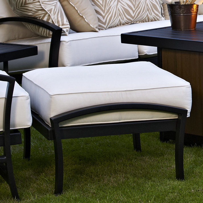 Chaise de patio pivotante avec coussins Millom, Toile aruba