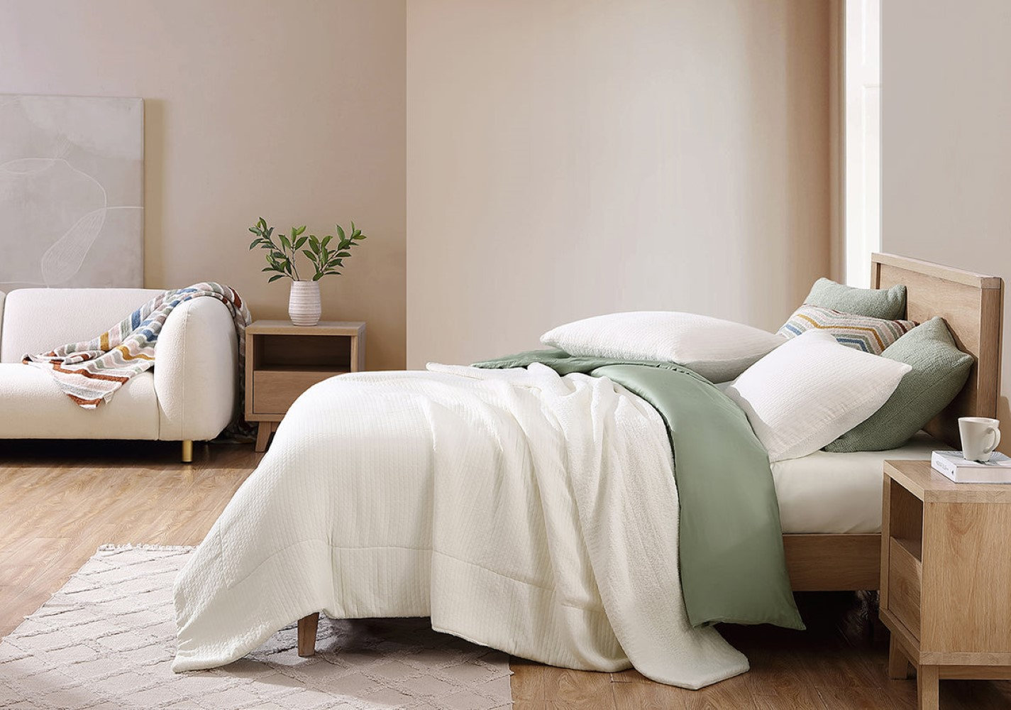 Snug Coverlet, Queen Coverlet, Off White