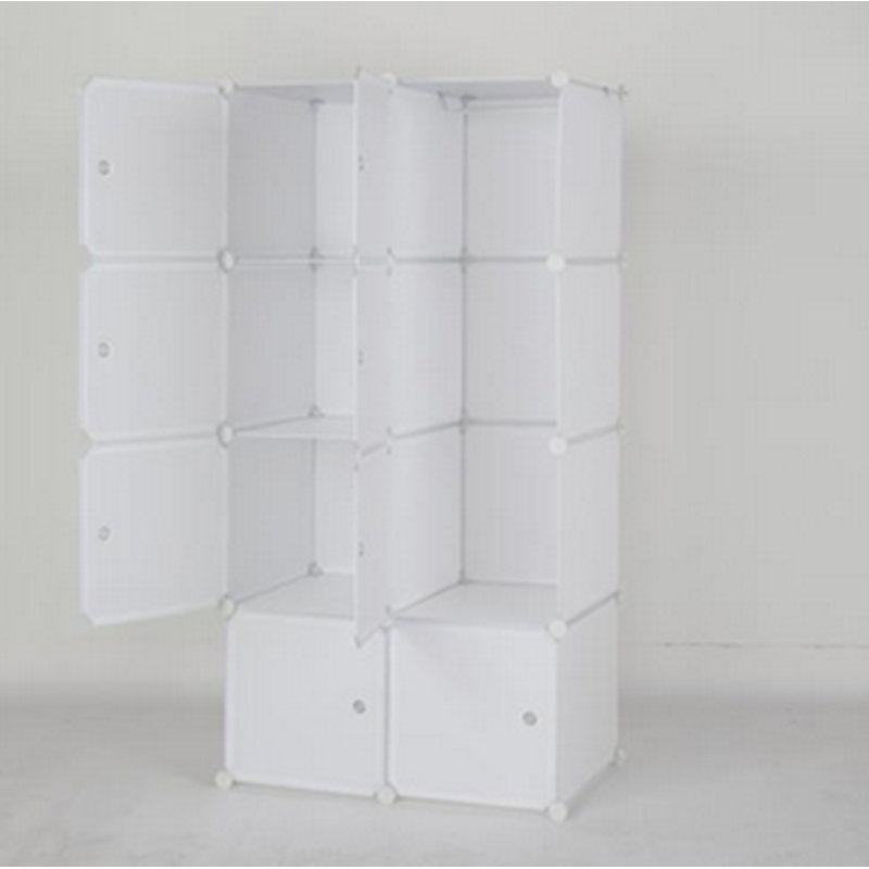 Système d'organisation en plastique Tenbury, Blanc