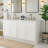 60" Double Bathroom Vanity Base Only-106891077