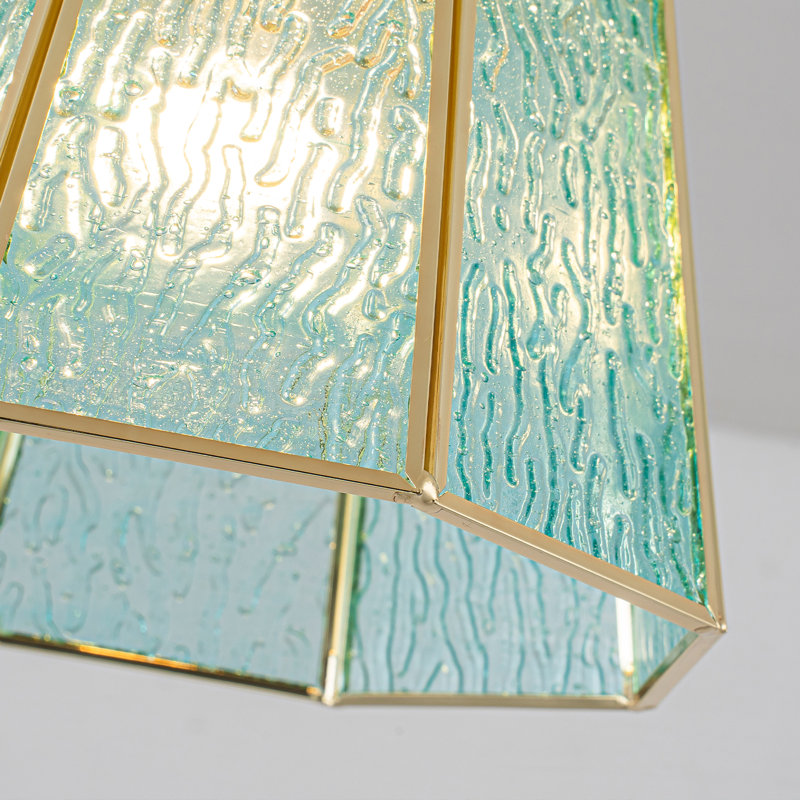 Applique murale en verre encastrée