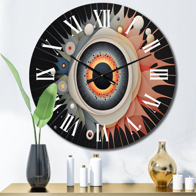 Horloge murale en métal
