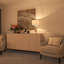 60cm Metal Table Lamp with Linen Shade-1411819439