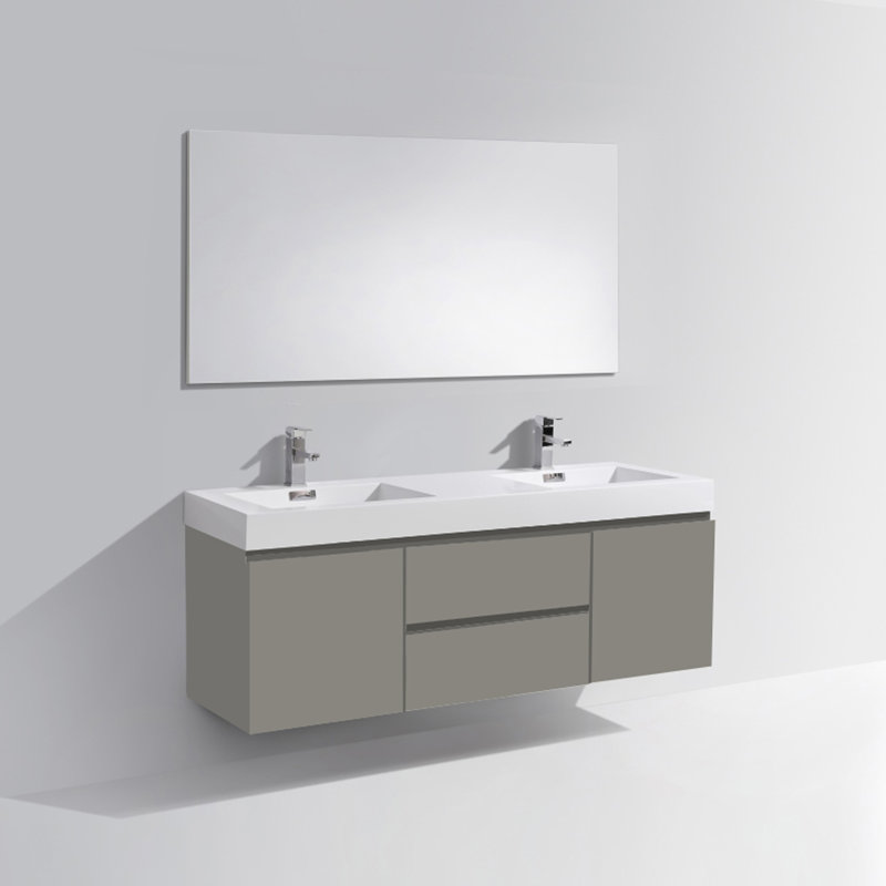 Ensemble de meuble-lavabo double 59 po Janne
