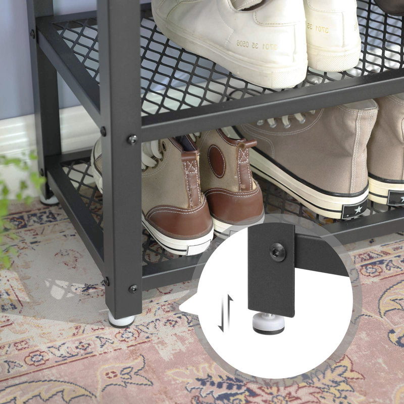 Sommerville Metal Storage Bench, Grey