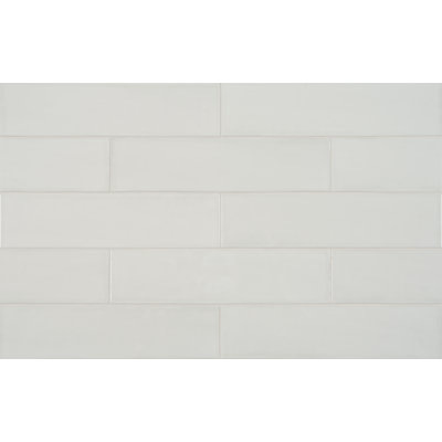 3" x 12" Teramoda Stone Glossy Pressed Ceramic Wall Tile