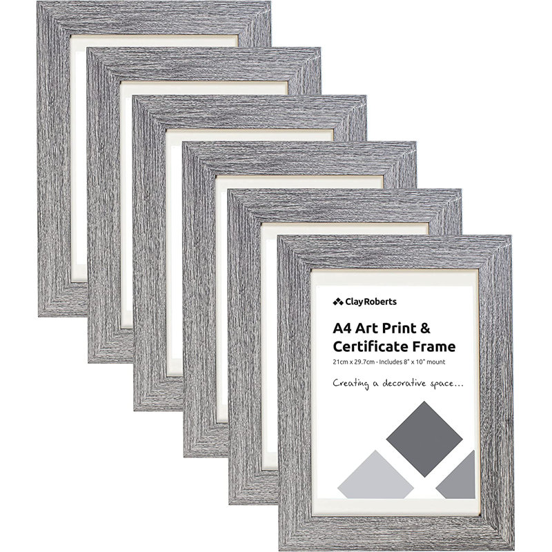 Single Picture Frame - Frames Included: 6, Light Grey