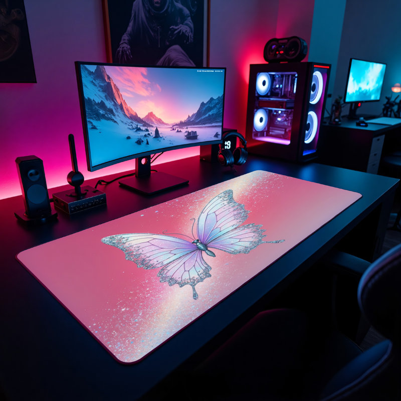 Polyester Desk Pad, 31.5x15.5