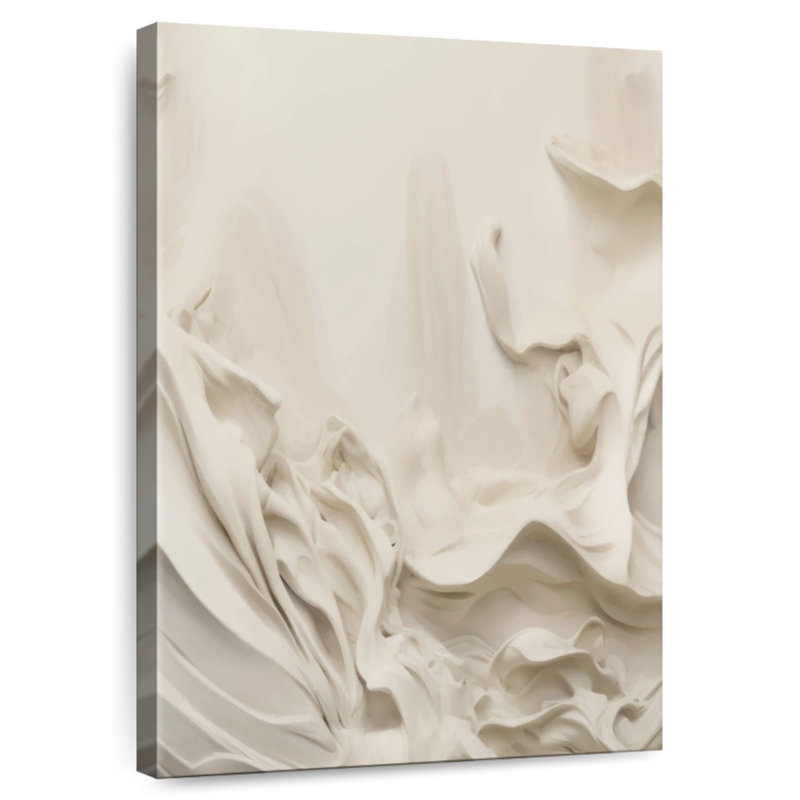 Beige Textured Darothy I, 39" H x 26" W
