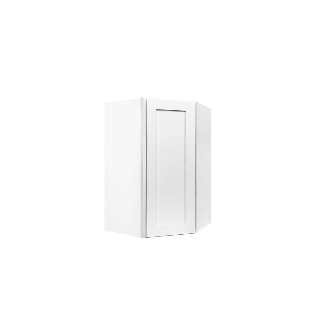 Brilliant 24'' W White Standard Wall Cabinet Ready-to-Assemble NelsonCabinetry 