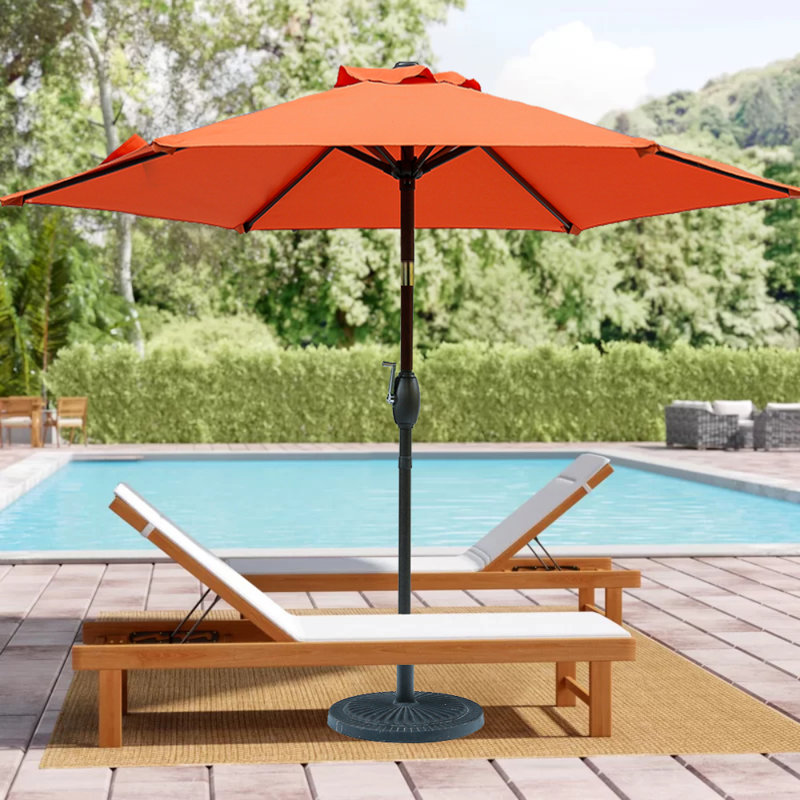 Parasol Sawyer, H 92,9 po x l 90 po x P 90 po, Orange