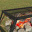 Vidaxl Foldable Camping Grill Folding Black Alloy Steel Outdoor Portable BBQ