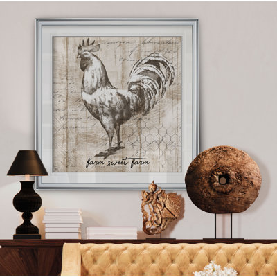 « farm coq », peinture