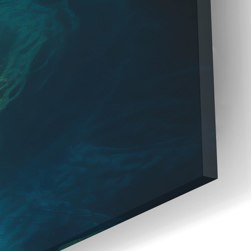 Art mural en verre acrylique Latitude Run® «Lagoon» par r3darch0n, H 12 po x l 24 po