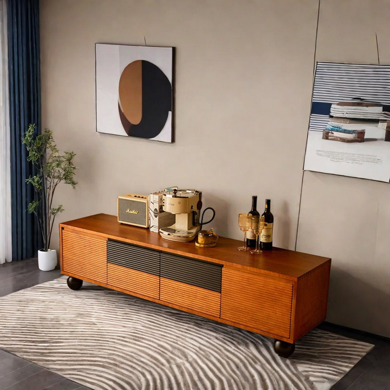 Luxury TV cabinet large storage, 62.99"
