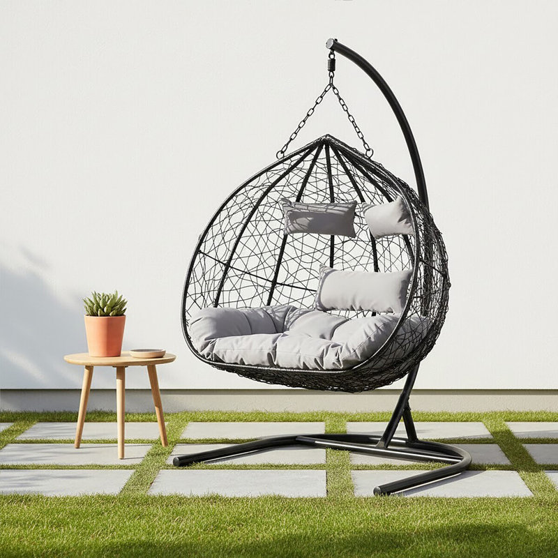 Pendrick Double Egg Chair with Stand