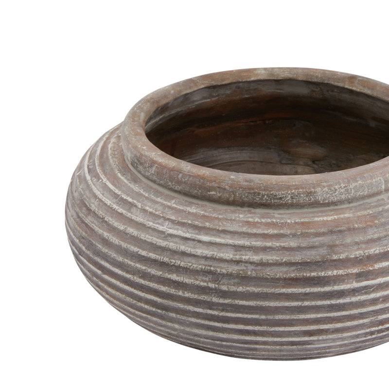 Marina Handmade Ceramic Pot Planter, Brown