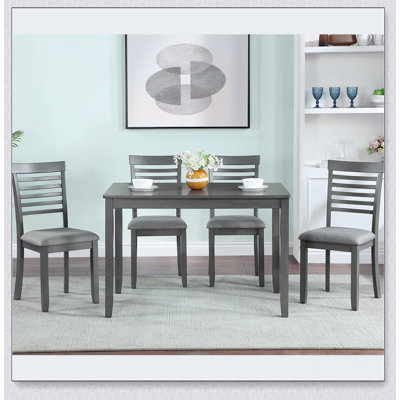 Dining Rectangular Table set for 4,Kitchen Dining Table for Small Space