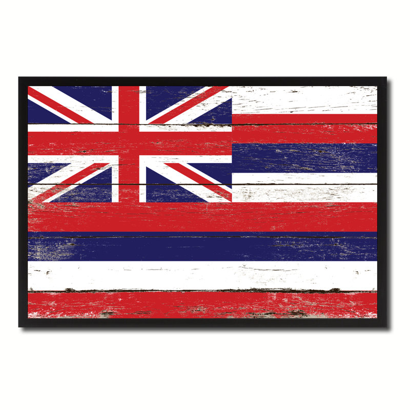 " Hawaii State Flag ", 13" H x 17" W