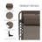 Reclining Chaise Lounge Chair, Portable Sun Lounger, Folding Camping Cot, With Adjustable Backrest And Removable Pillow, For Patio, Garden, Beach,-144357457