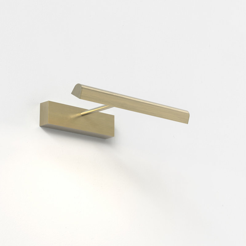 Renoir, 2.36" H x 13.78" W x 10.16" D, Matt Brushed Brass, 411 Lumens