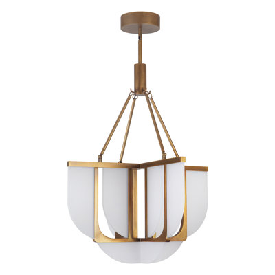 Anders 24-in Black dimmable LED Chandelier