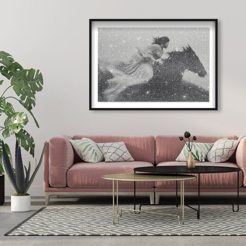 Spirit In Motion Print by Oliver Gal, 11.5"H x 16.5"W, Black Shadowbox