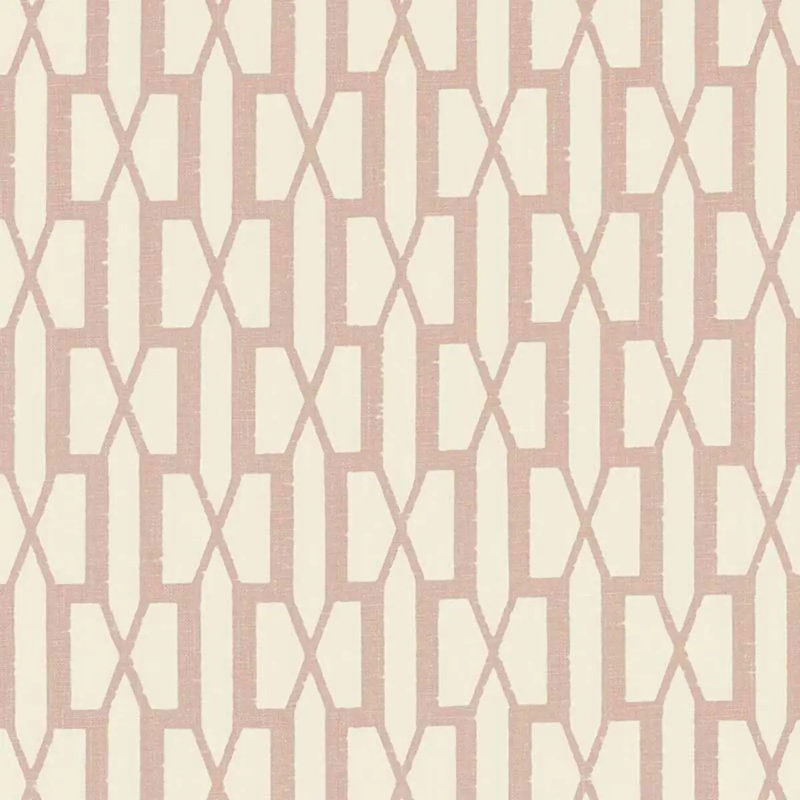 Schumacher x Veere Grenney Belvedere Fabric, Temple Pink