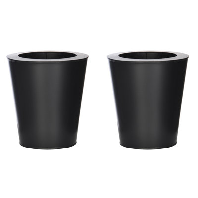 Petit vase de zinc rond