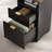 55'' L Shaped Executive Computer Desk with File&Storage Drawers,Home Office Writing Desk with Monitor Stand and Open Compartments-1541437846