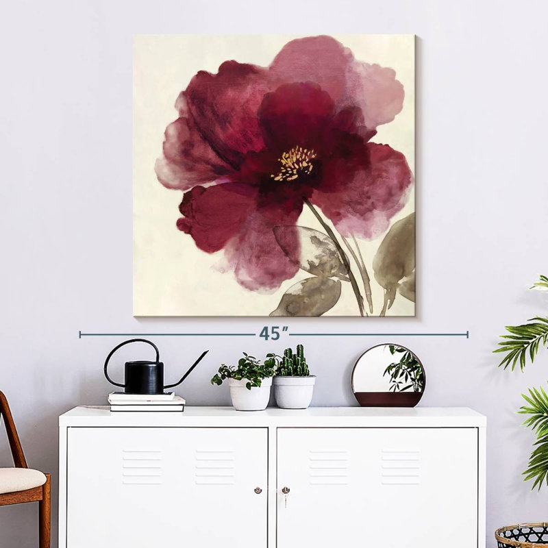 Harnek Crimson Peony II, H 33 po x l 33 po