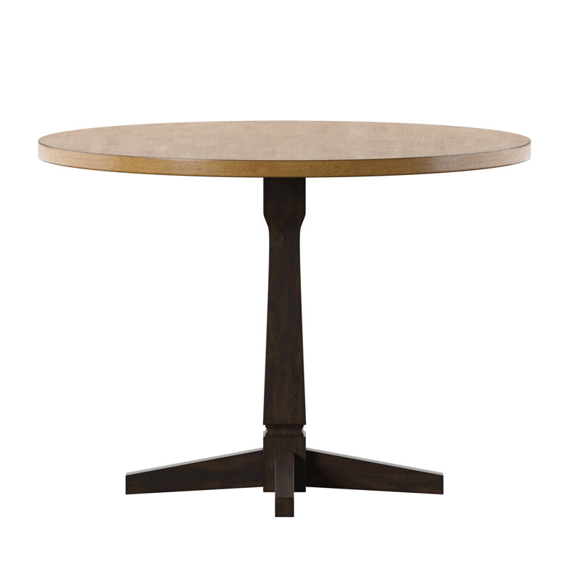 Fortville Round Dining Table, Antique Black
