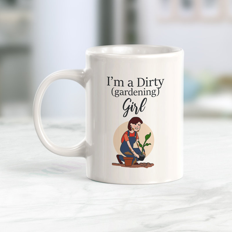 «I'm A Dirty» (jardinage), tasse à café 11 oz, Ensemble de verres à lait