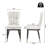 Modern Upholstered Dining Chair with Metal Frame-46129429