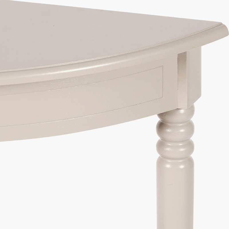 Callum 80cm Solid Wood Console Table, Putty Beige