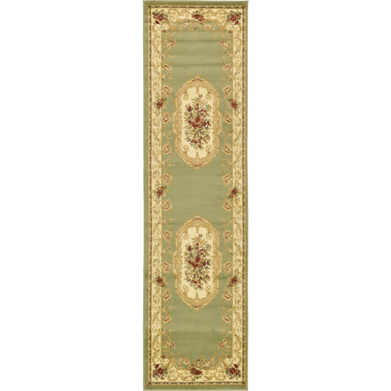 Floral Area Rug, Runner 79 x 305cm