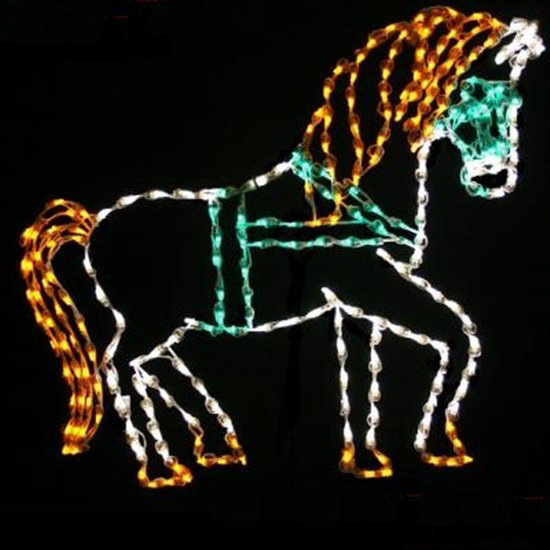 Cheval victorien éclairé