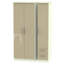 Yvette 3 Door Manufactured Wood Wardrobe-23704770-18860467