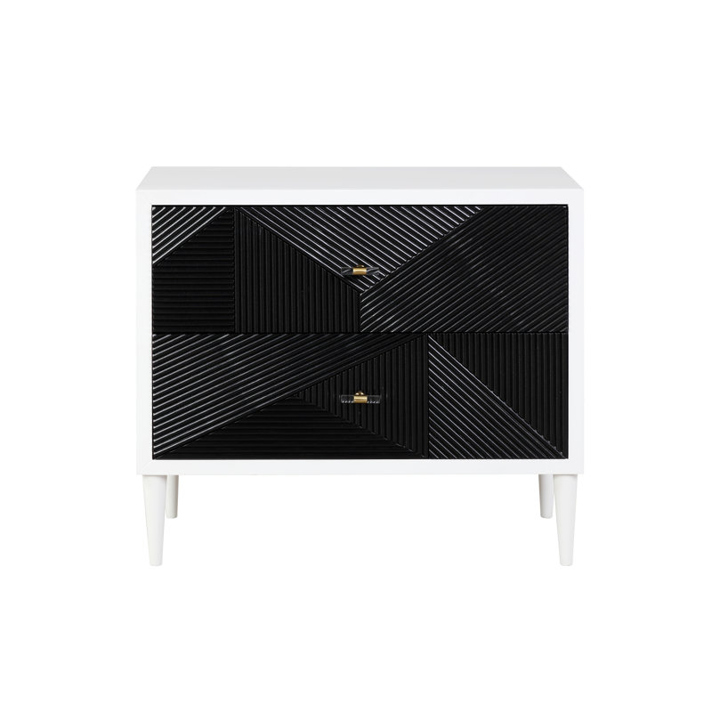 Table de chevet Aenne, Blanc