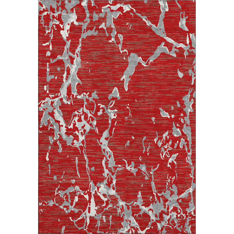 Tapis rayé de qualité supérieure lavable à la machine Cortes AMF1046, Rectangle 5 pi x 7 pi 6 po