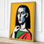 Divided Portrait Pop Art 1 Piece Wrapped Canvas Wall Art-649408029-649408224