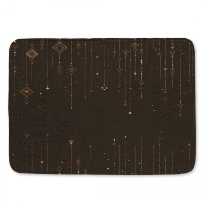 Tapis de bain à motif géométrique Art Deco
