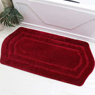 Shilynn Non-Slip Bath Rug – Soft Absorbent Polyester, Skid-Resistant Backing, Machine Washable