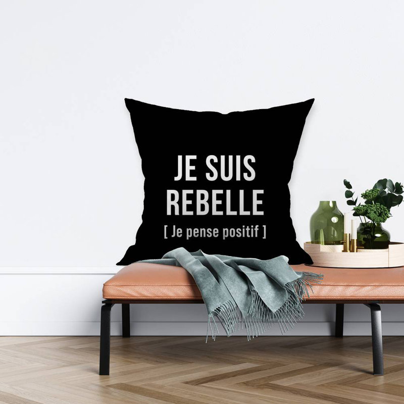 I'm rebellious - Office White – Throw Pillow Cover Only, Double-Sided Print, Insert Not Included
