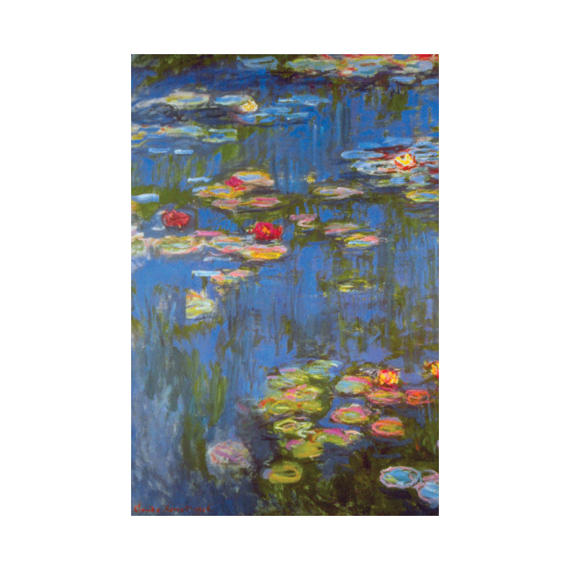 " Water Lilies # 3 " by Claude Monet, 30" H x 20" W,  Wrapped Canvas