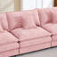 Canapé modulaire confortable en forme de L en chenille pour le salon