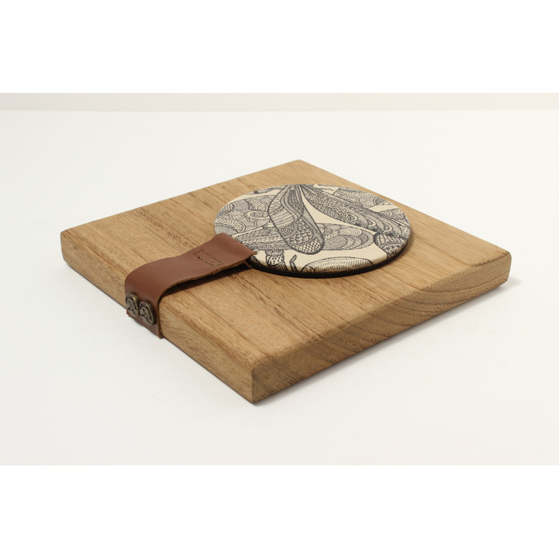 Dragonfly Print Wood Napkin Holder